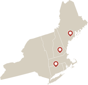 Map of Service Area New England and New York